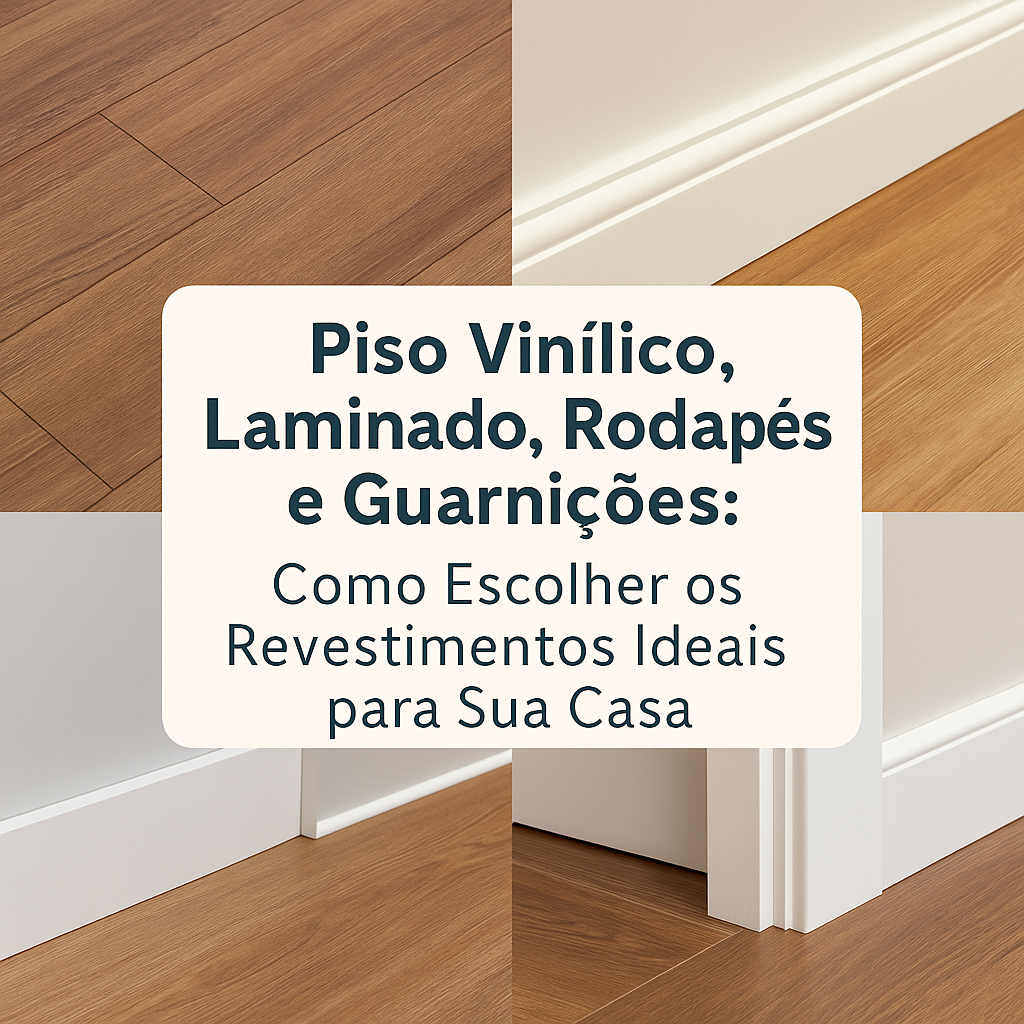 Piso Vinílico, Laminado, Rodapés e Guarnições: Como Escolher os Revestimentos Ideais para Sua Casa