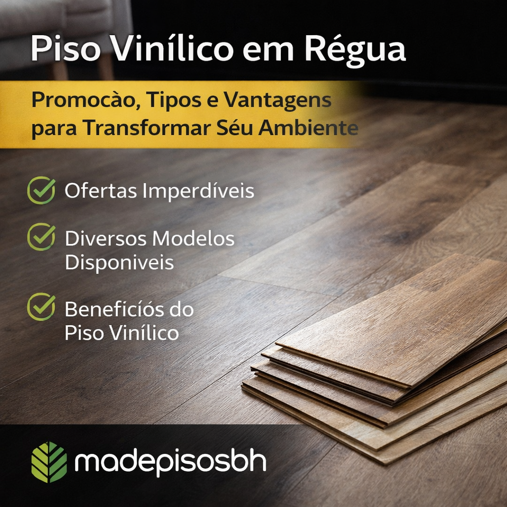 Piso Vinílico em Régua: Promoção, Tipos e Vantagens para Transformar Seu Ambiente