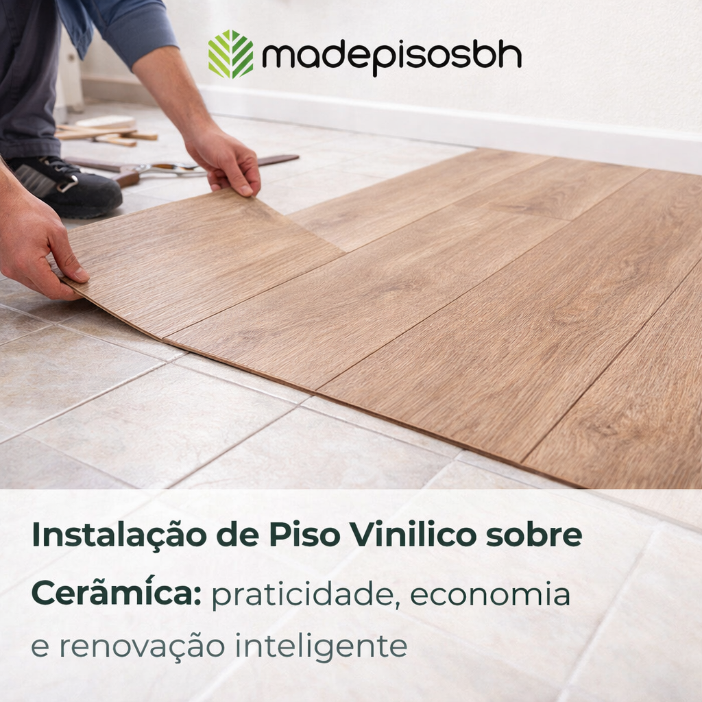 Instalação de Piso Vinílico sobre Cerâmica: praticidade, economia e renovação inteligente