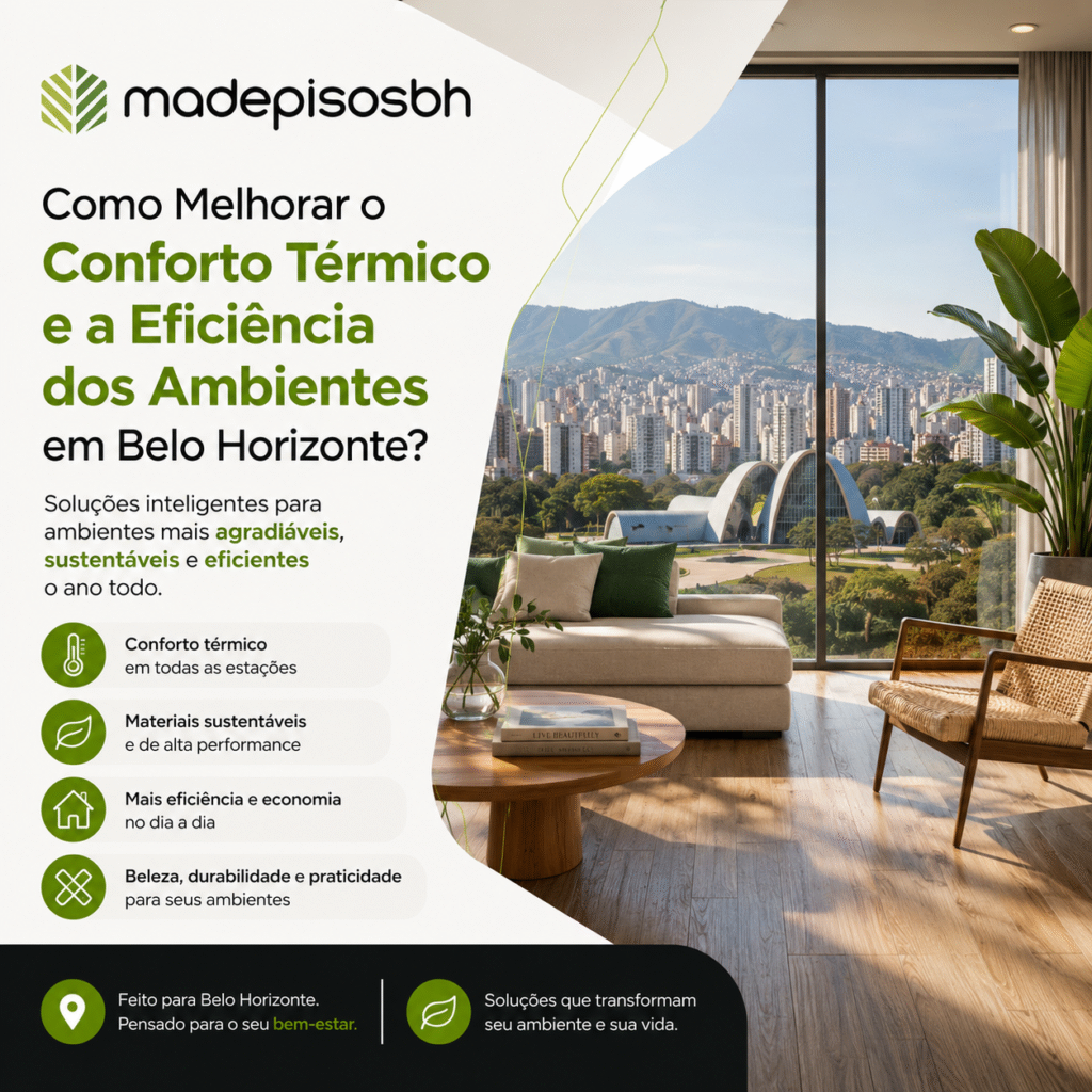 Como Melhorar o Conforto Térmico e a Eficiência dos Ambientes em Belo Horizonte